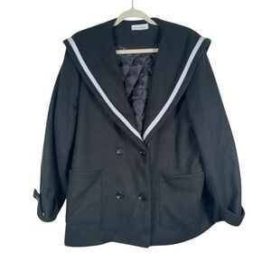 Kawaii Japanese Korean Wool Coat Winter Warm Trend Peacoat Coats Jackets Size 2X